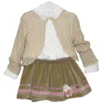 Le Giovani Di Stella Italy Set – Cardigan, Shirt, and Skirt