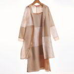 Derhy Kids Dress and Coat Set with Silk and Linen