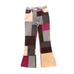 Παντελόνι τζιν με κοτλέ patchwork