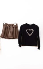 Σετ Μπλούζα και Σορτς δερματίνη - Image 2